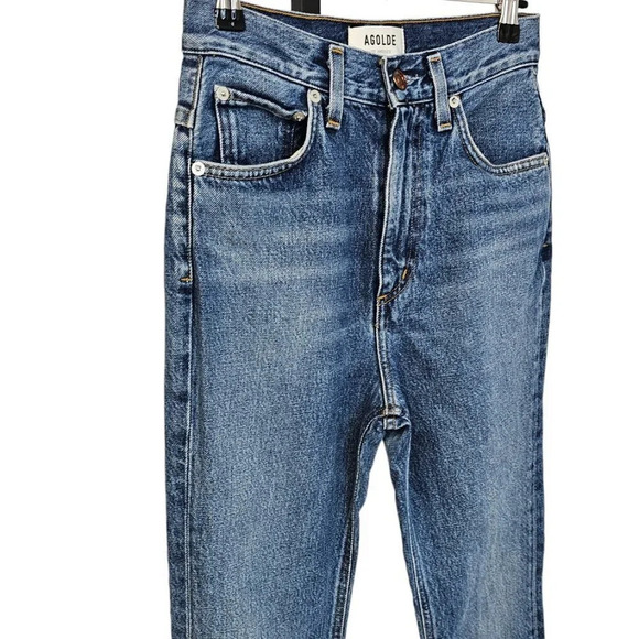 AGOLDE Womens Vintage High Rise Flare Denim Jeans  Size 23 - Picture 10 of 12